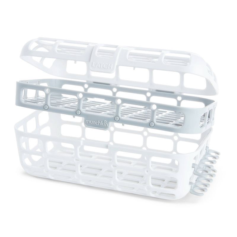 slide 2 of 6, Munchkin Deluxe Dishwasher Basket - Gray, 1 ct