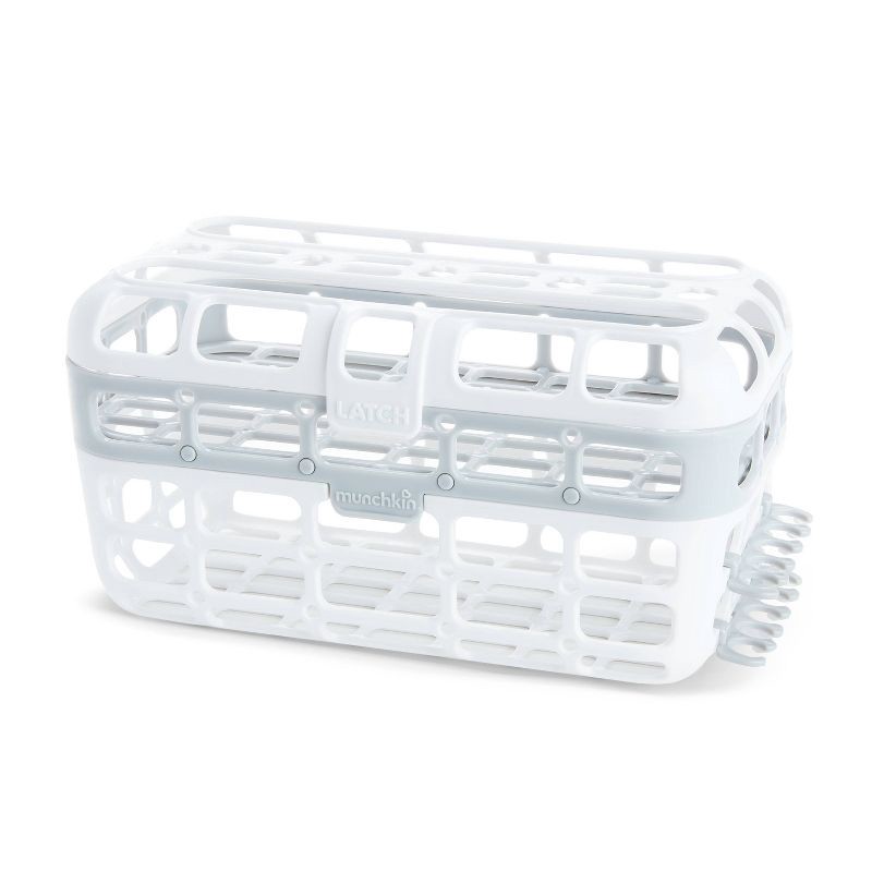 slide 1 of 6, Munchkin Deluxe Dishwasher Basket - Gray, 1 ct