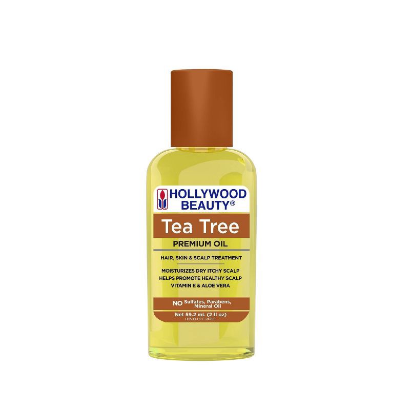 slide 1 of 7, Hollywood Beauty Tea Tree Oil Skin and Scalp Treatment - 2 fl oz: Sulfate-Free, Textured and All Hair Types, 2 fl oz