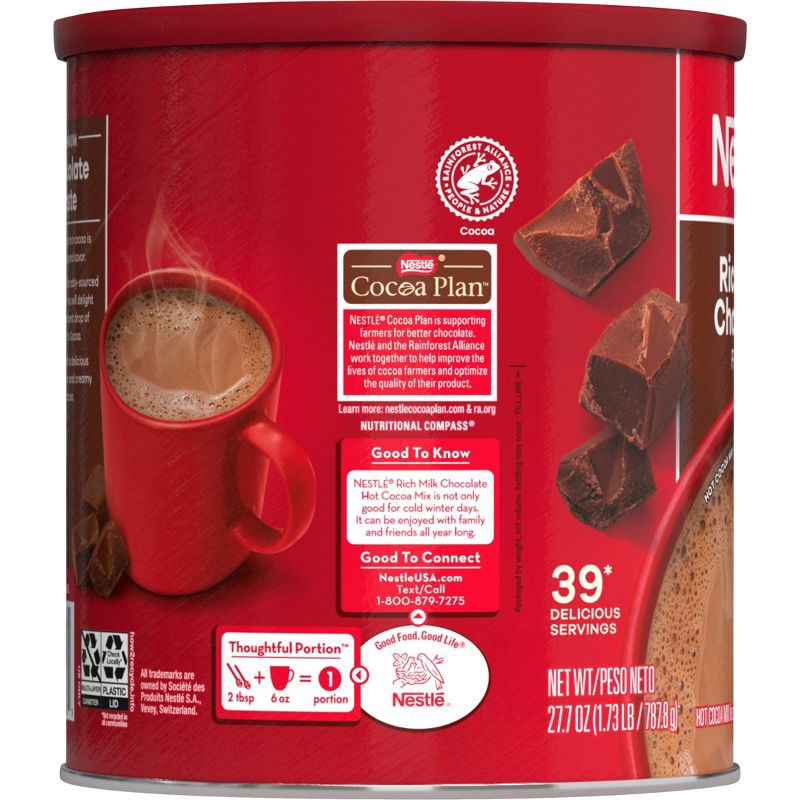 slide 3 of 8, Nestle Rich Milk Chocolate Hot Cocoa Mix - 27.7oz, 27.7 oz