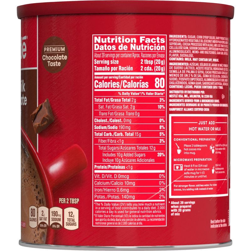 slide 3 of 8, Nestle Rich Milk Chocolate Hot Cocoa Mix - 27.7oz, 27.7 oz