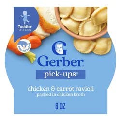 Gerber Pick-Ups Chicken & Carrot Ravioli Toddler Food Meals - 6oz