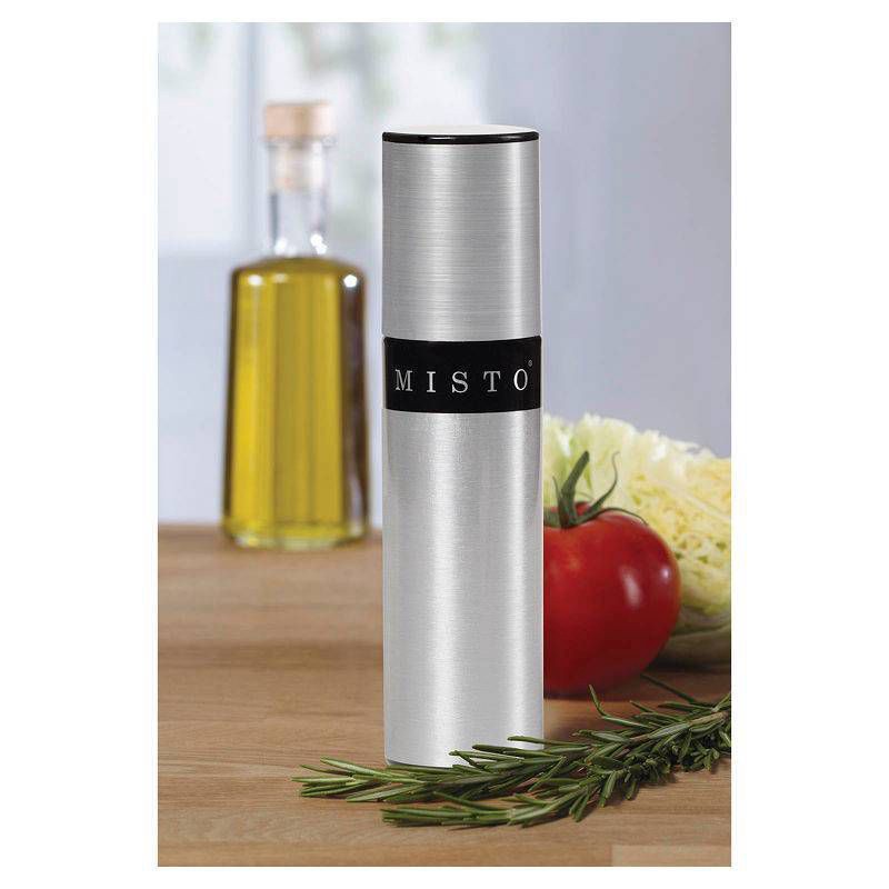 slide 3 of 3, Misto Olive Oil Sprayer Brushed Aluminum, 1 ct