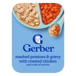 Gerber Baby Food Mashed Potatoes & Gravy with Roasted Chicken and Carrots Toddler Meals - 6.6oz