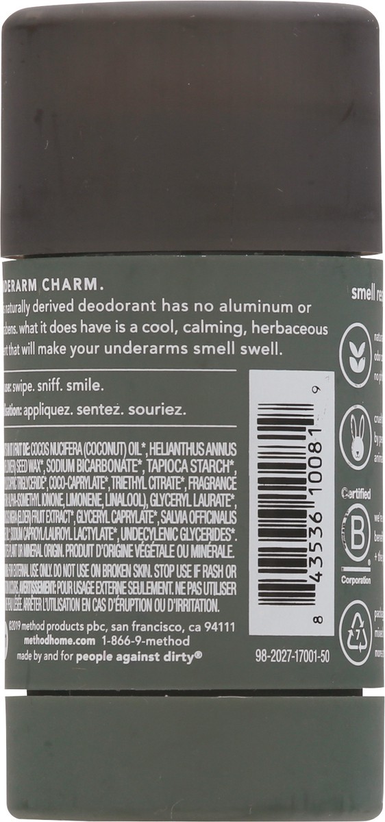 slide 6 of 13, method Men Aluminum Free Juniper + Sage Deodorant 2.65 oz, 2.65 oz