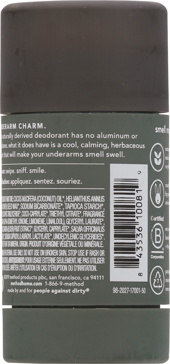 slide 9 of 13, method Men Aluminum Free Juniper + Sage Deodorant 2.65 oz, 2.65 oz