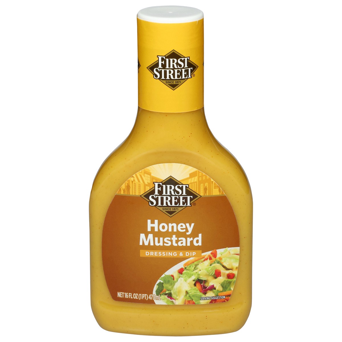 slide 3 of 4, First Street Honey Mustard Dressing, 6 ct; 16 oz