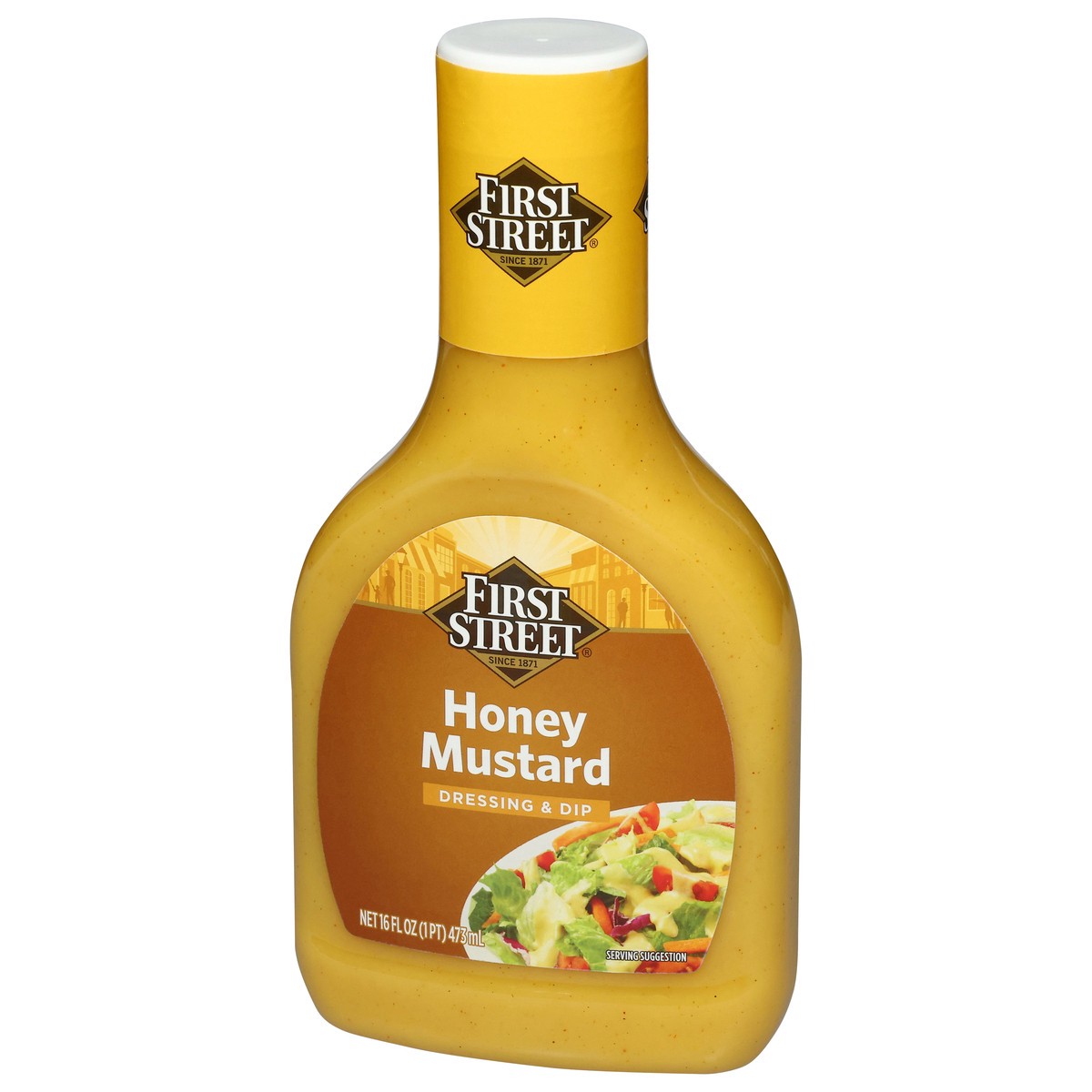 slide 4 of 4, First Street Honey Mustard Dressing, 6 ct; 16 oz