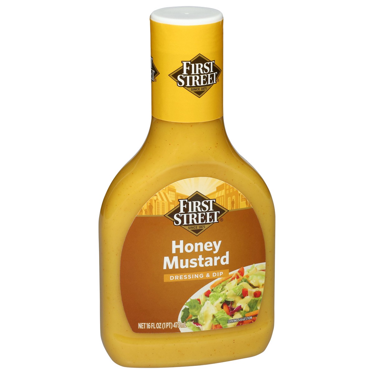 slide 2 of 4, First Street Honey Mustard Dressing, 6 ct; 16 oz