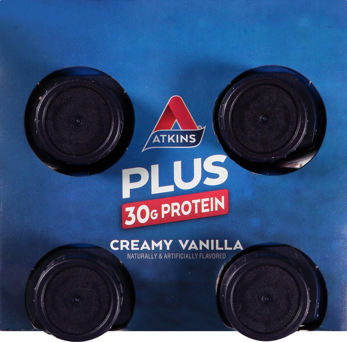 slide 9 of 9, Atkins Vanilla Plus Protein & Fiber Shake 4Pk, 44 fl oz