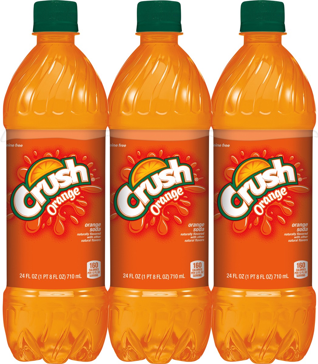 slide 8 of 12, Crush Orange Soda, 24 fl oz bottles, 6 pack, 6 ct