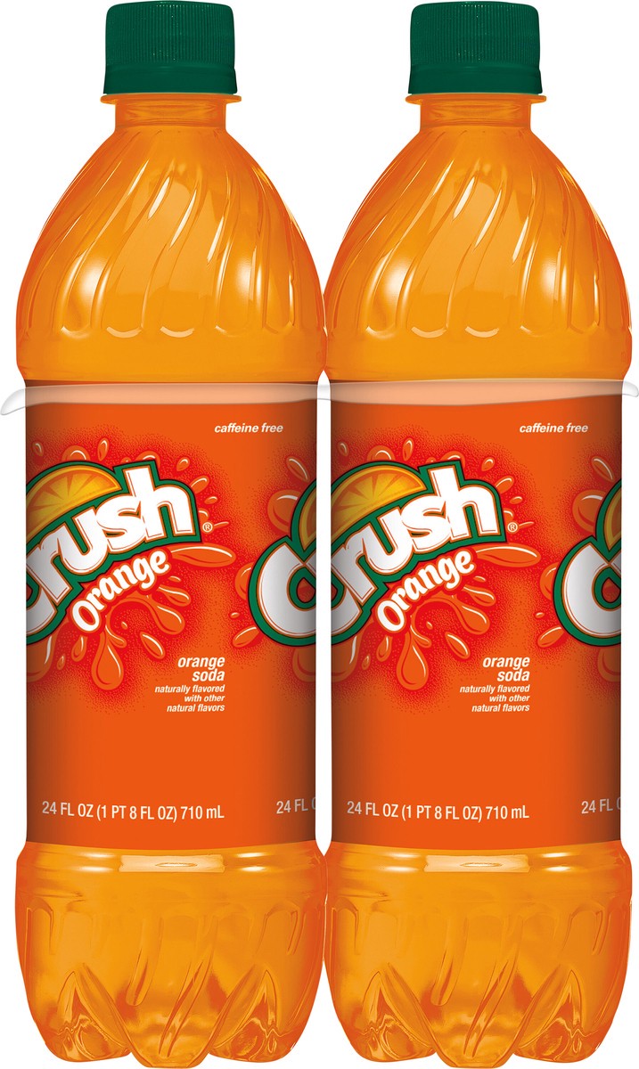 slide 4 of 12, Crush Orange Soda, 24 fl oz bottles, 6 pack, 6 ct