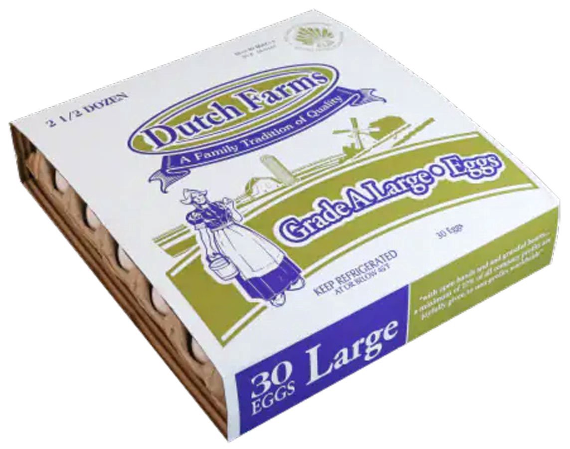 slide 1 of 1, Dutch Farms Grade A Large Eggs, 30 ct