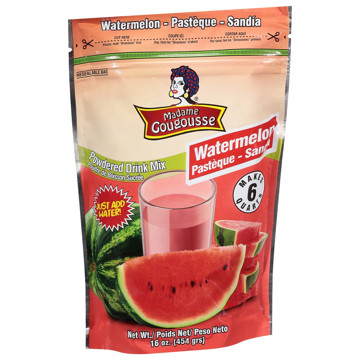 slide 4 of 14, Madame Gougousse Powdered Watermelon Drink Mix - 16 oz, 16 oz