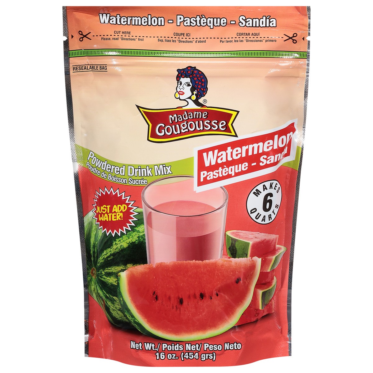 slide 1 of 14, Madame Gougousse Powdered Watermelon Drink Mix - 16 oz, 16 oz