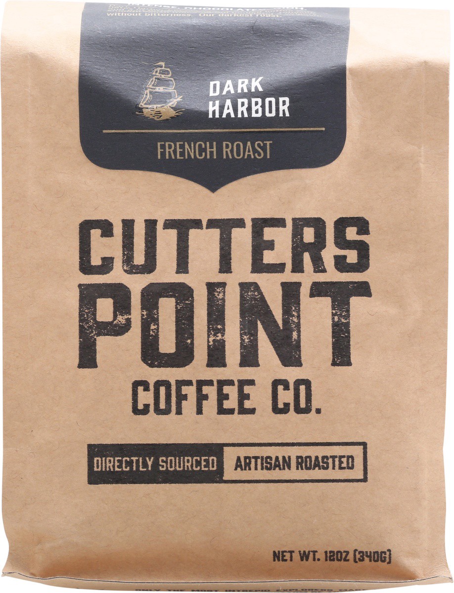 slide 9 of 9, Cutters Point Coffee Co. Dark Harbor Ground Coffee - 12 oz, 12 oz