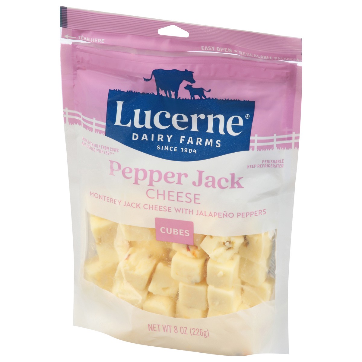 slide 4 of 4, Lucerne Pepper Jack Cheese Cubes 8 Oz - 8 OZ, 8 oz