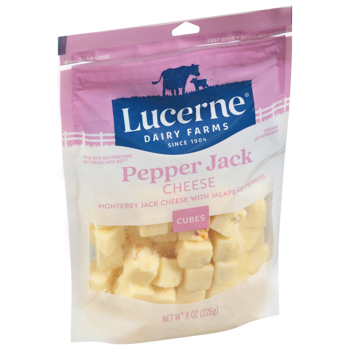 slide 2 of 4, Lucerne Pepper Jack Cheese Cubes 8 Oz - 8 OZ, 8 oz