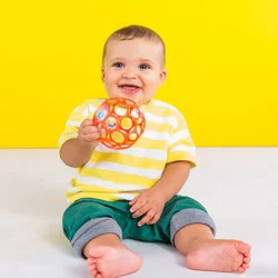 Bright Starts Oball Easy Grasp Rattle, 4"