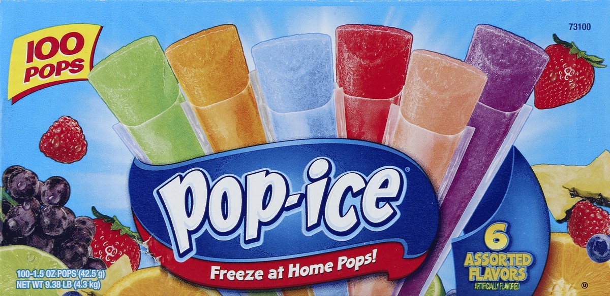 slide 1 of 5, Pop-Ice Pops 100 ea, 100 ct