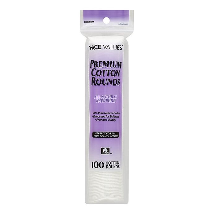 slide 1 of 2, Harmon Face Values Premium Cotton Rounds, 100 ct