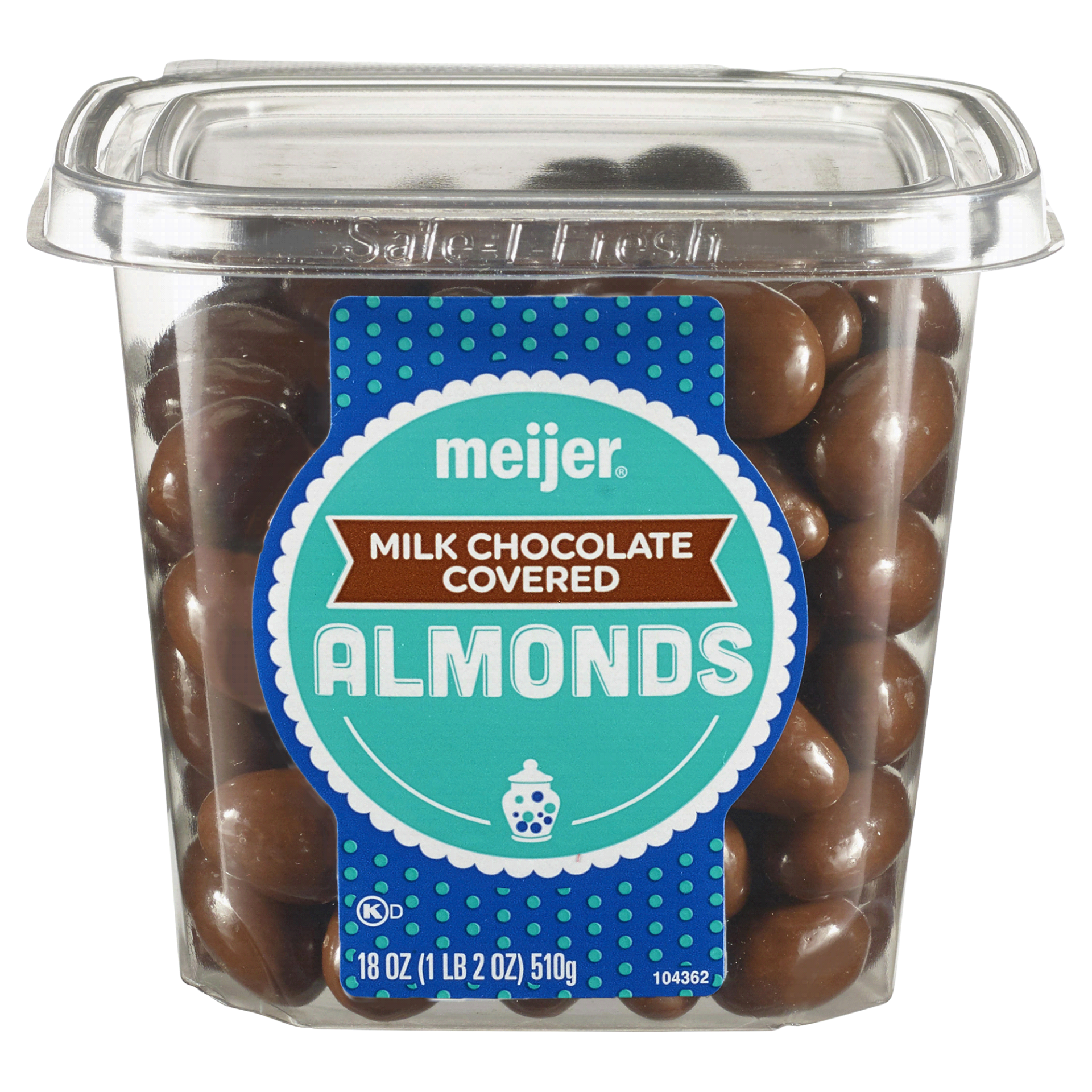 slide 1 of 2, Meijer Milk Chocolate Almonds, 18 oz