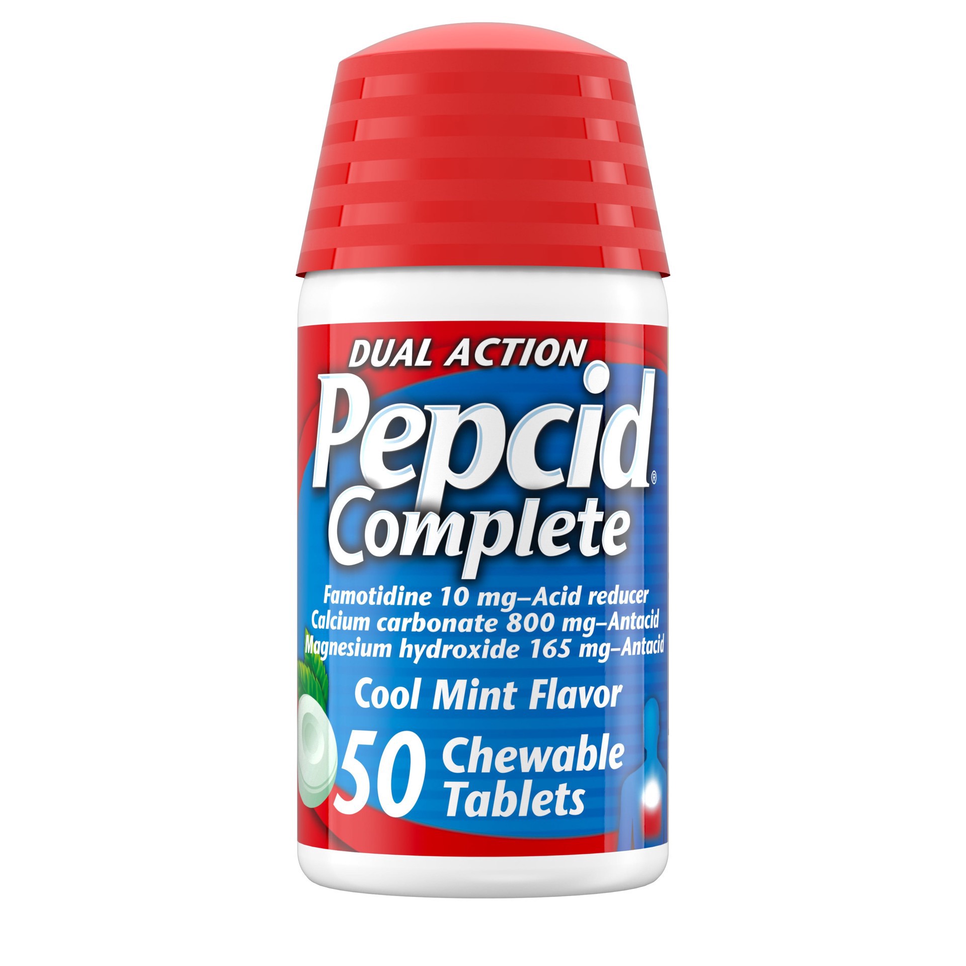 slide 1 of 9, Pepcid Complete Tablets Mint - 50ct, 50 ct