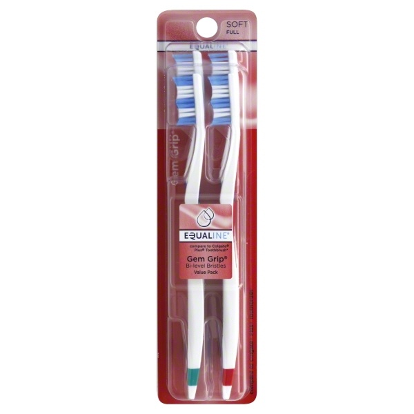 slide 1 of 1, Equaline Gemgrip Toothbrush, 4 ct