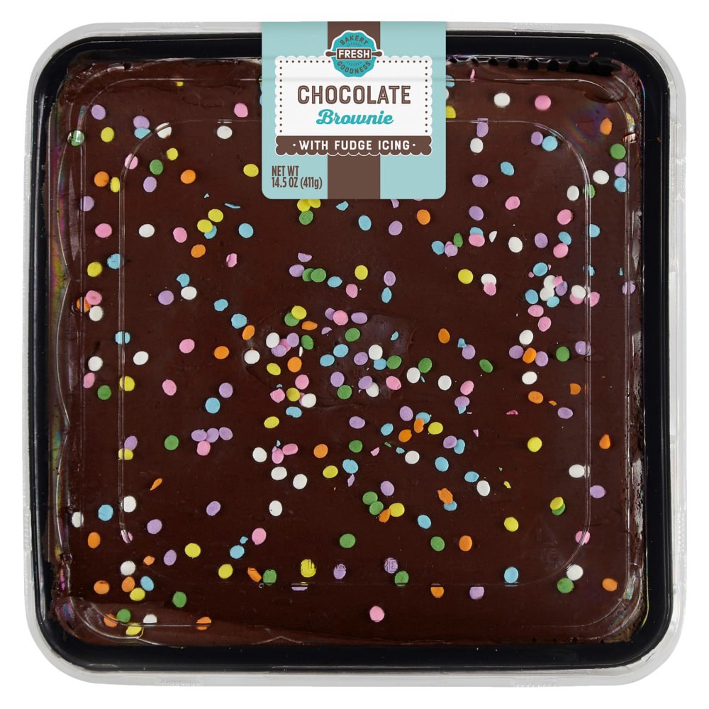 slide 1 of 1, Bakery Fresh Goodness Fudge Iced Brownie, 14.5 oz