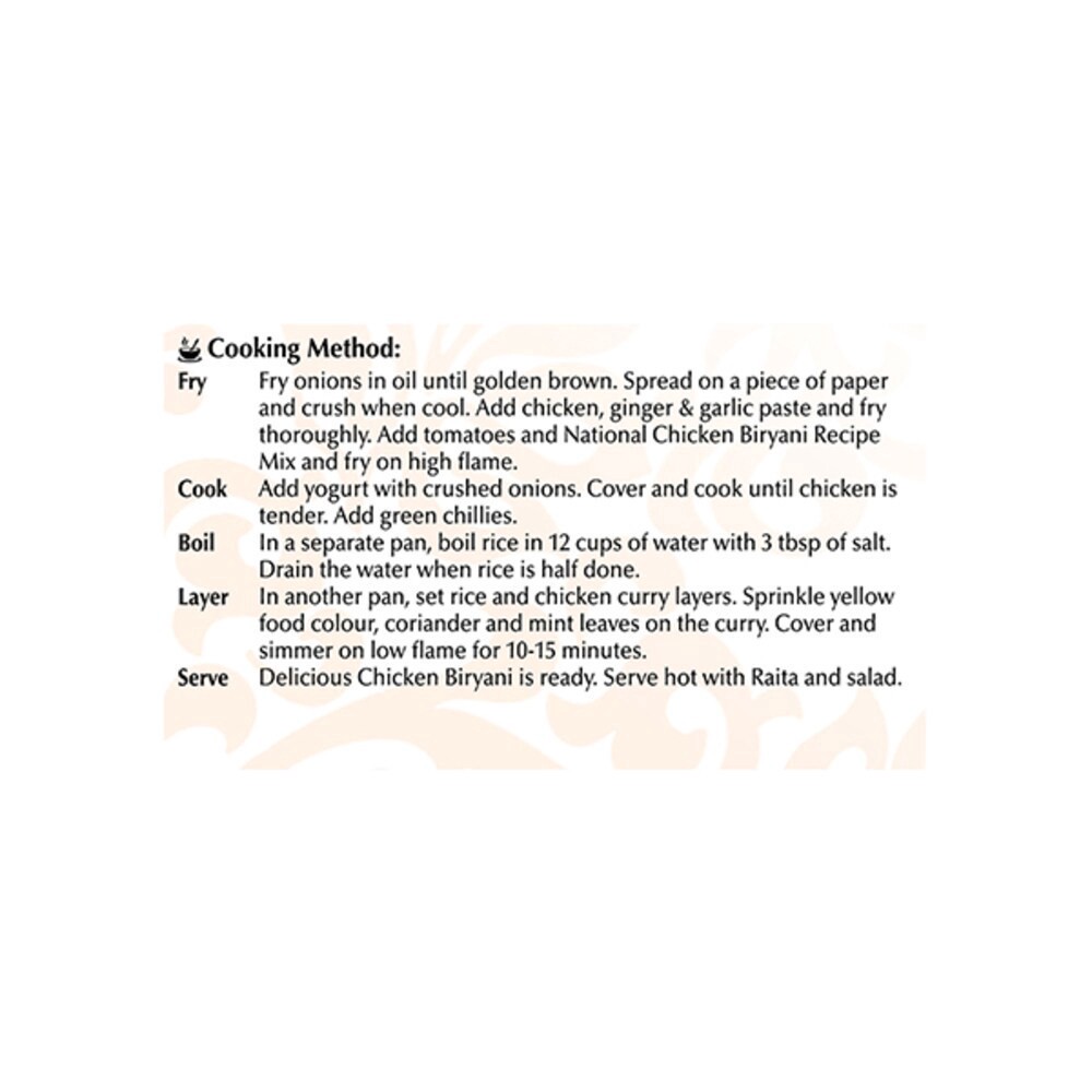 slide 4 of 4, National Chicken Biryani Recipe Mix, 1.37 oz