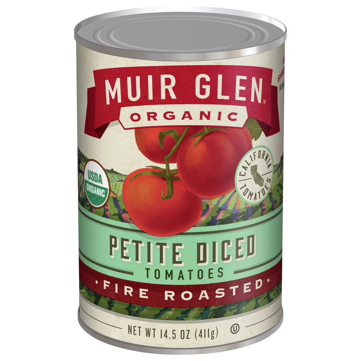 slide 1 of 10, Muir Glen Petite Diced Tomatoes, Fire Roasted, 14.5 oz., 14.5 oz