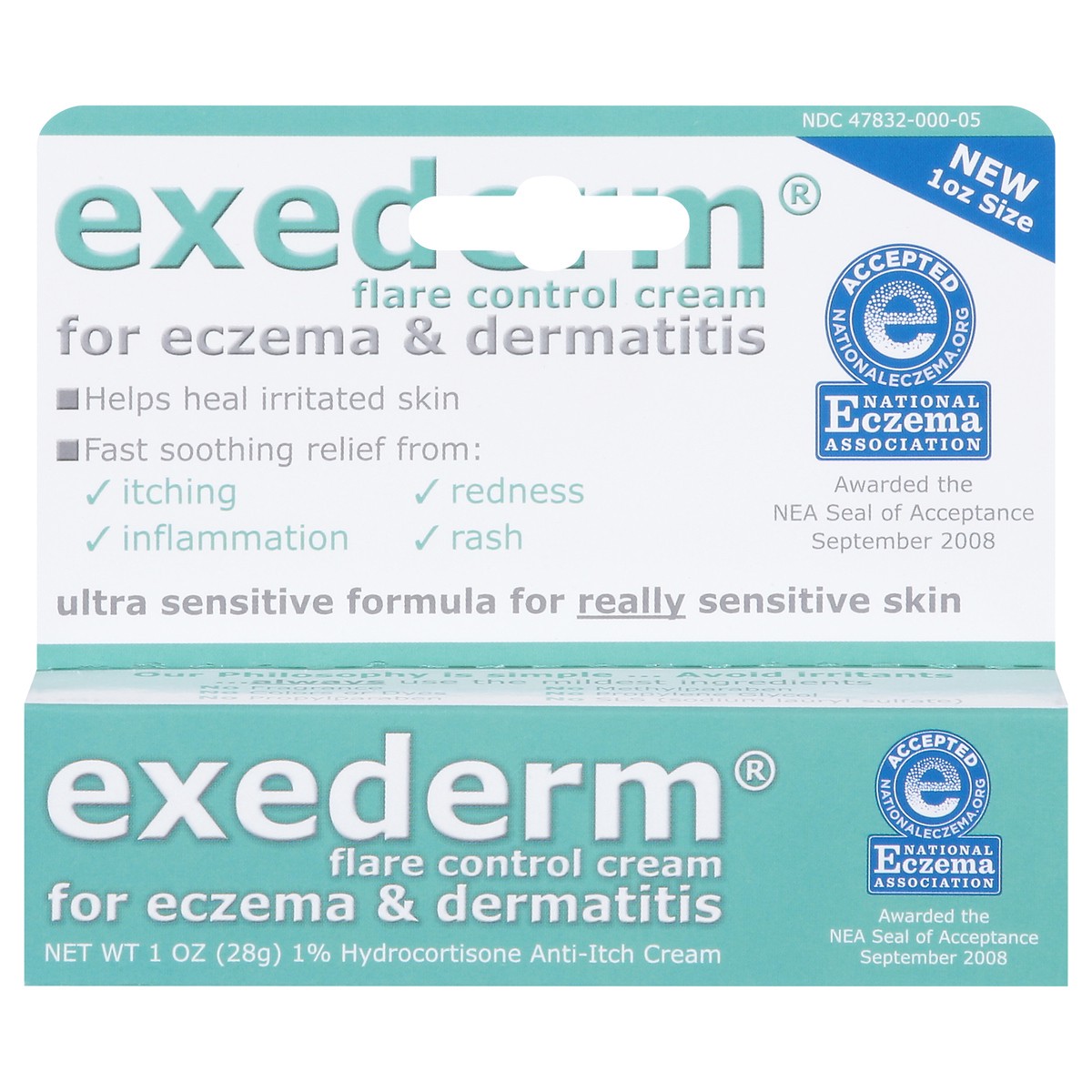 slide 1 of 9, Exederm Flare Control Cream for Eczema & Dermatitis 1 oz, 1 oz