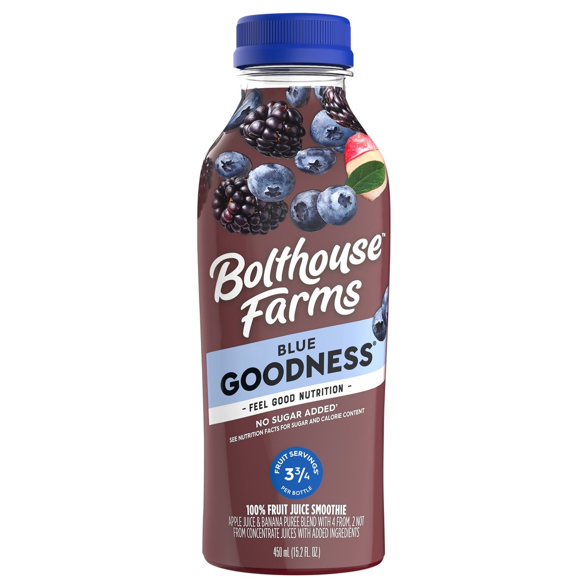 slide 1 of 5, Bolthouse Farms Fruit Juice Smoothie, Blue Goodness- 15.20 fl oz, 15.20 fl oz