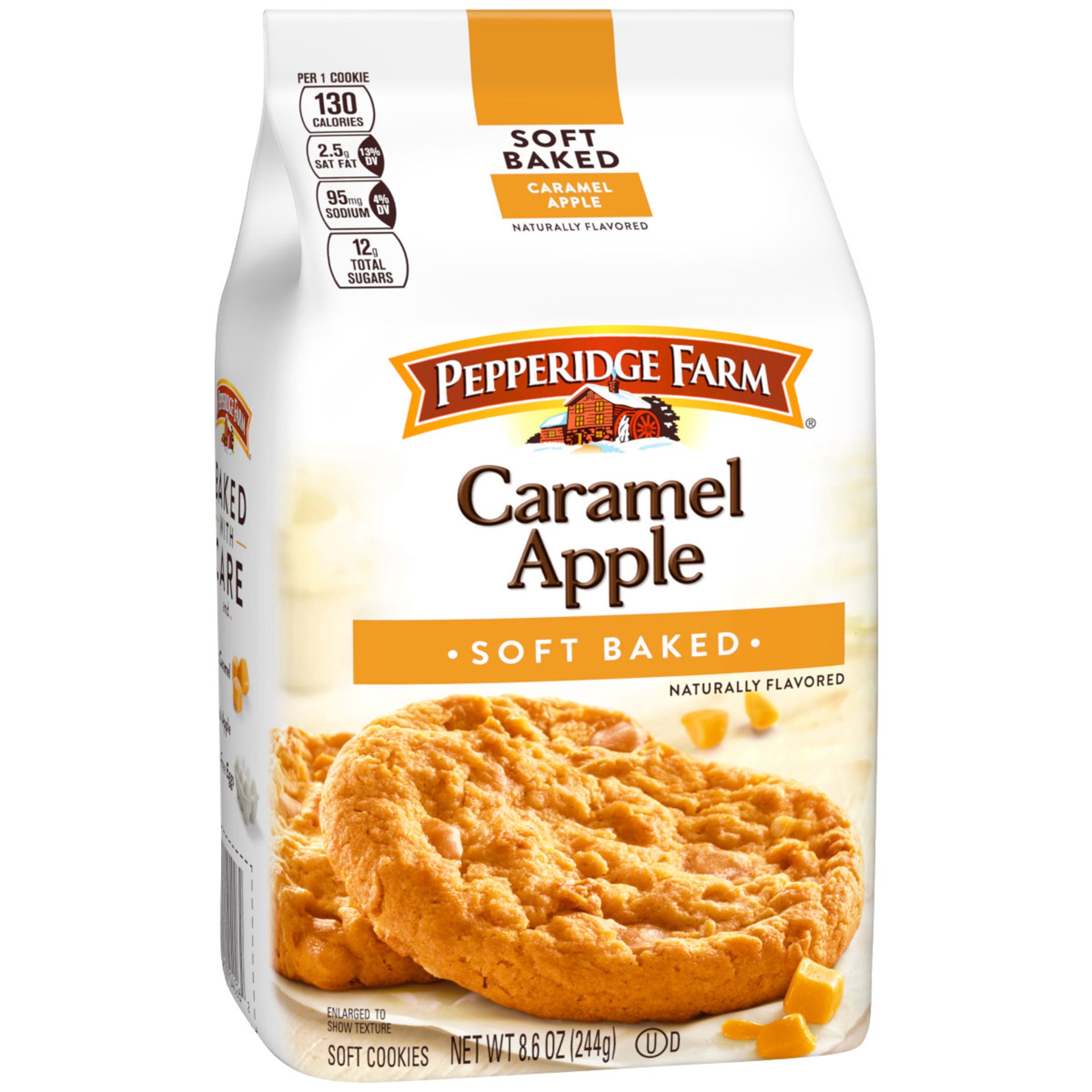 slide 1 of 5, Pepperidge Farm Soft Baked  Caramel Apple Cookies, 8.6 oz. Bag, 8.6 oz