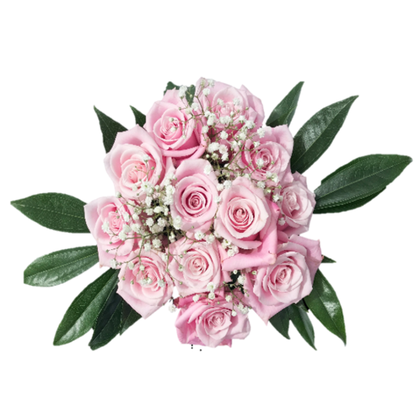 slide 1 of 1, Majestic Pink Rose Bouquet, 12 ct