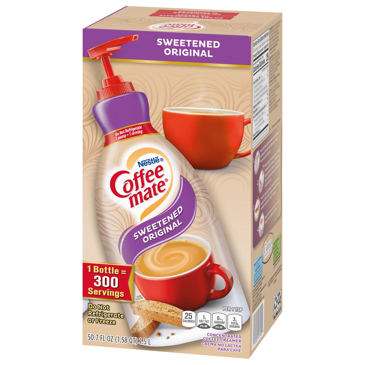 slide 10 of 13, Coffee-Mate Concentrated Sweetened Original Coffee Creamer 50.7 fl oz, 50.7 fl oz