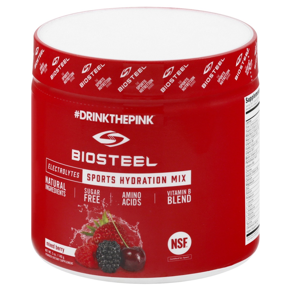 slide 3 of 9, BioSteel Sports Mixed Berry Hydration Mix 5 oz, 140 gram