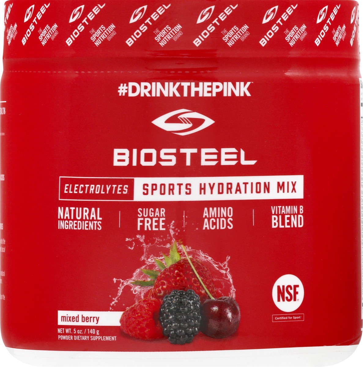 slide 6 of 9, BioSteel Sports Mixed Berry Hydration Mix 5 oz, 140 gram