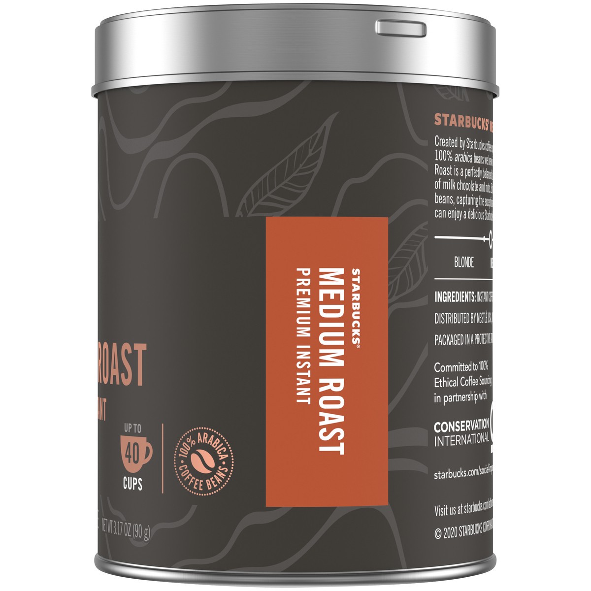 slide 4 of 9, Starbucks Premium Instant Coffee, Medium Roast, 100% Arabica Beans- 3.17 oz, 3.17 oz