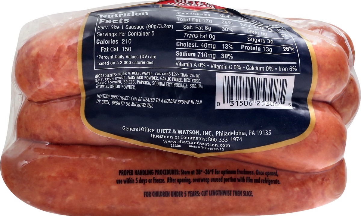 slide 12 of 13, Dietz & Watson Polska Kielbasa 16 oz, 16 oz