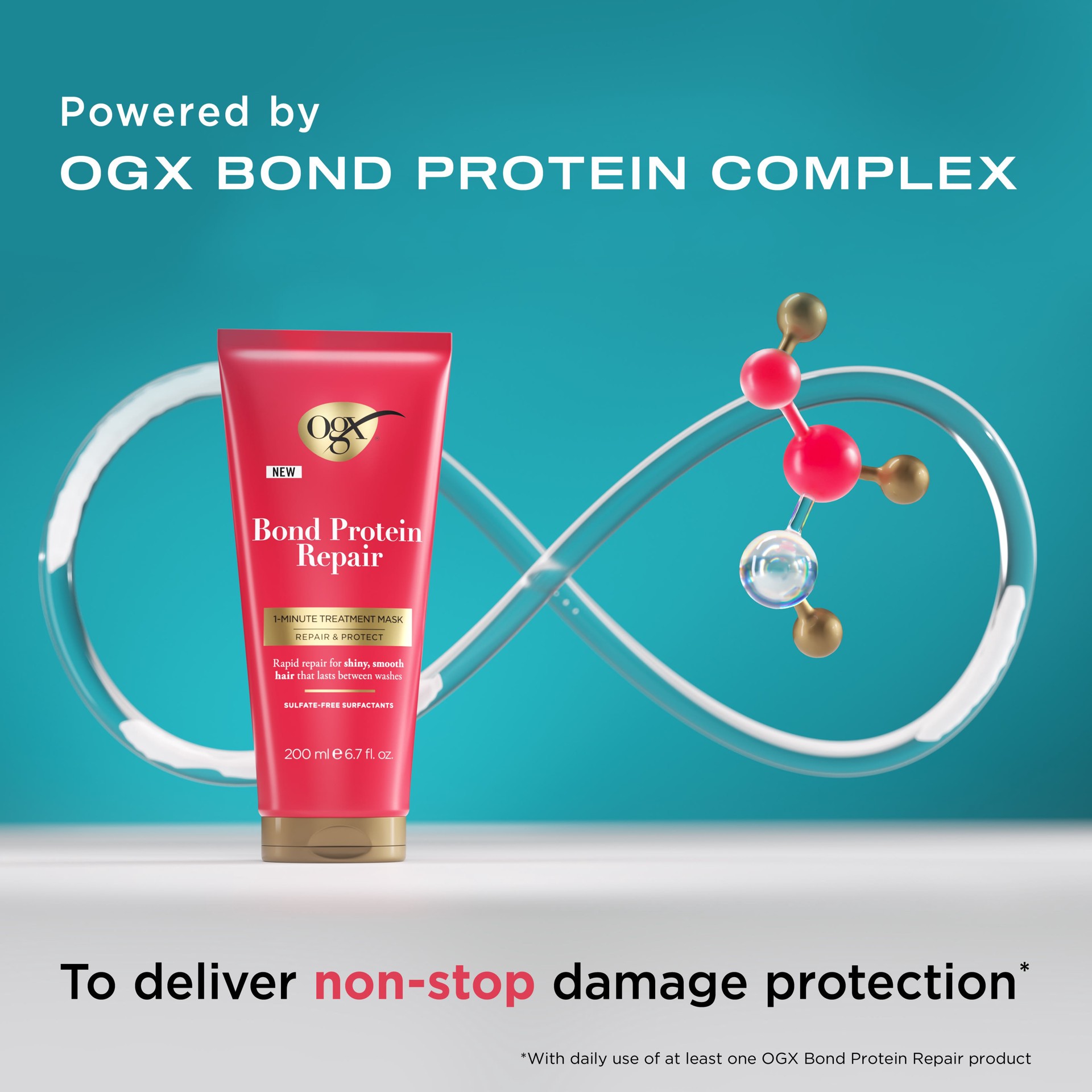 slide 7 of 9, Ogx Bond Repair 1-minute Treatment - 6.7 FZ, 6.7 fl oz