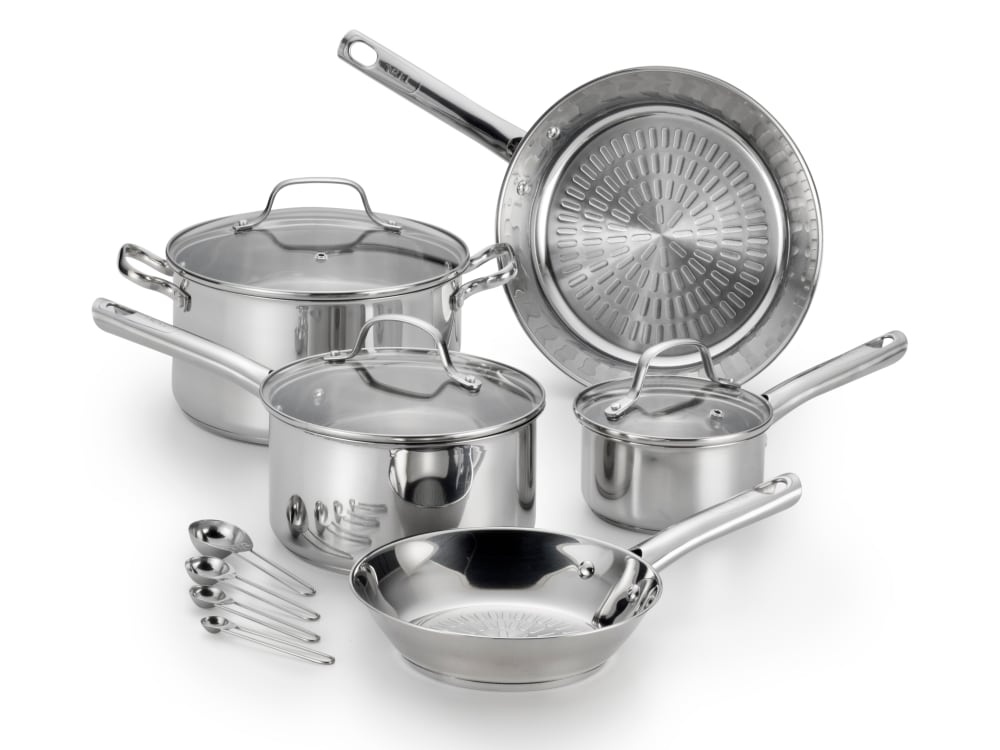 slide 1 of 1, T-fal Performa Stainless Steel Cookware Set, 12 ct