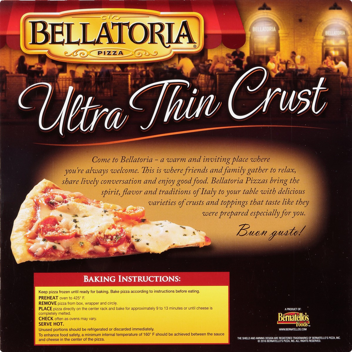 slide 5 of 9, Bellatoria Ultra Thin Crust Margherita Pizza 13.62 oz, 13.62 oz