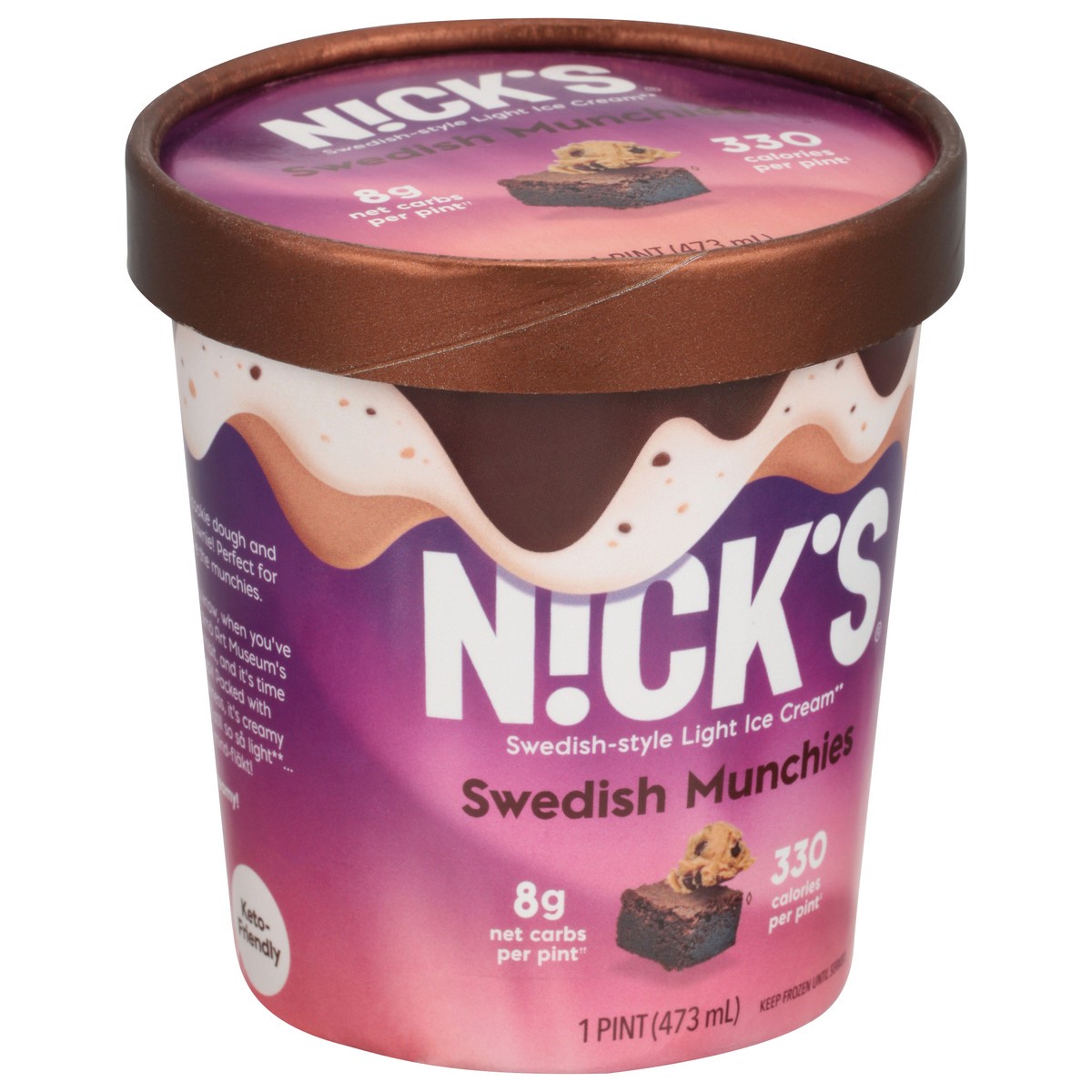 slide 8 of 9, Nick's Brownie Cookie Dough, 1 pint