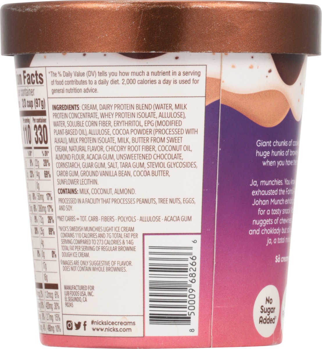 slide 5 of 9, Nick's Brownie Cookie Dough, 1 pint