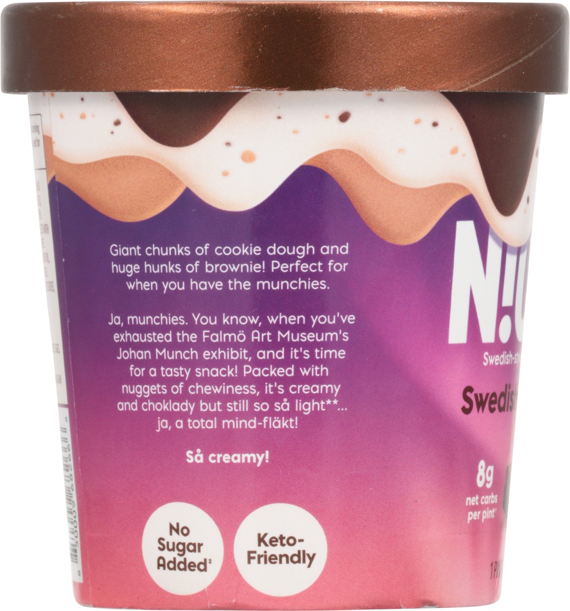 slide 4 of 9, Nick's Brownie Cookie Dough, 1 pint