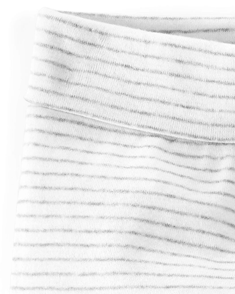 slide 2 of 3, Littleplanet Baby Organic Cotton Grow-With-Me Joggers Stripe, Heather Grey 3M, 1 ct