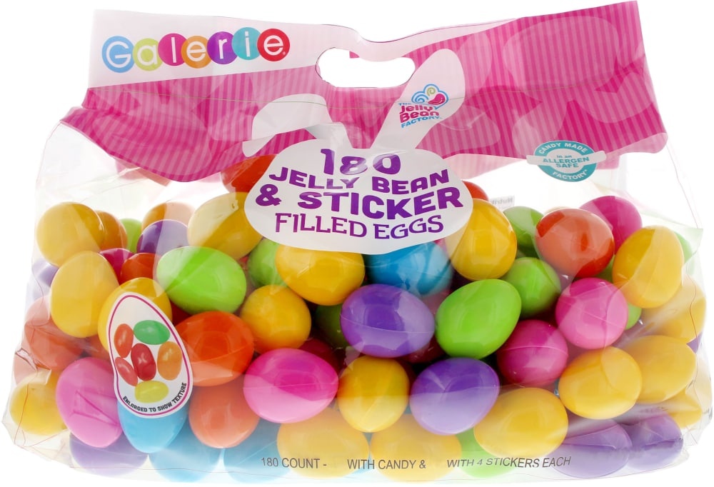 slide 1 of 1, Galerie Jelly Bean And Sticker Filled Eggs, 180 ct