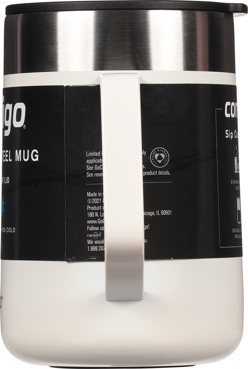 slide 8 of 9, Contigo Stainless Steel Vacuum-Insulated Mug with Handle and Splash-Proof Lid, Frosted Pearl, 1 ct