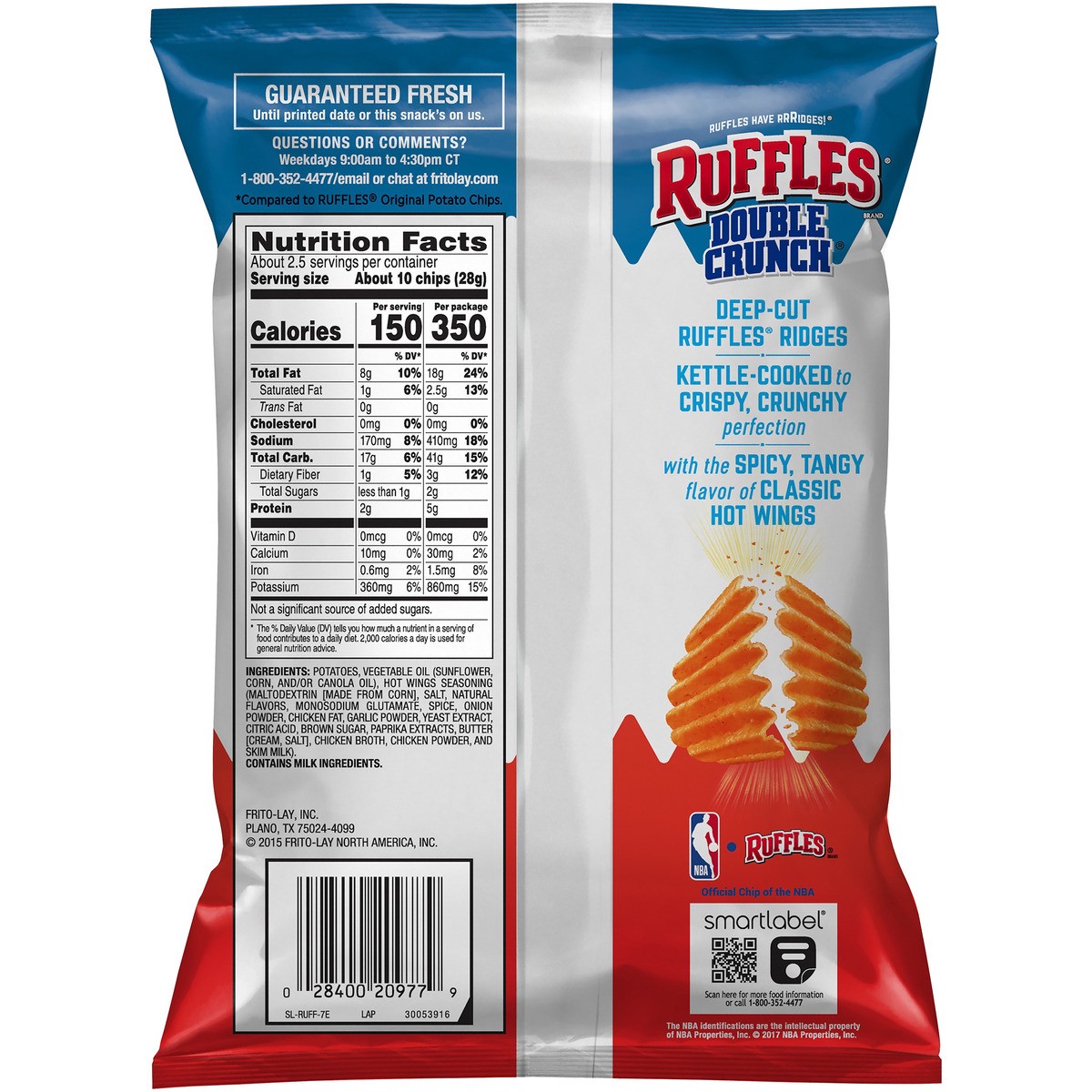 slide 2 of 4, Ruffles Potato Chips, 2.38 oz